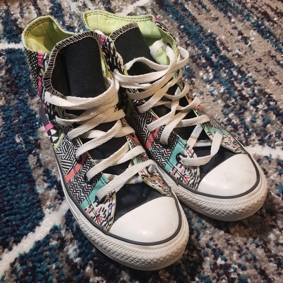Converse Hi Top Multi Colored Sneakers